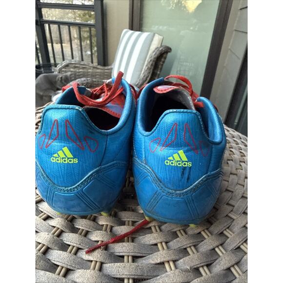 Football Soccer Cleats Adidas Mens F-50 Blue Red Yellow US 8 UK 7.5 FR 41 1/3 main image 12
